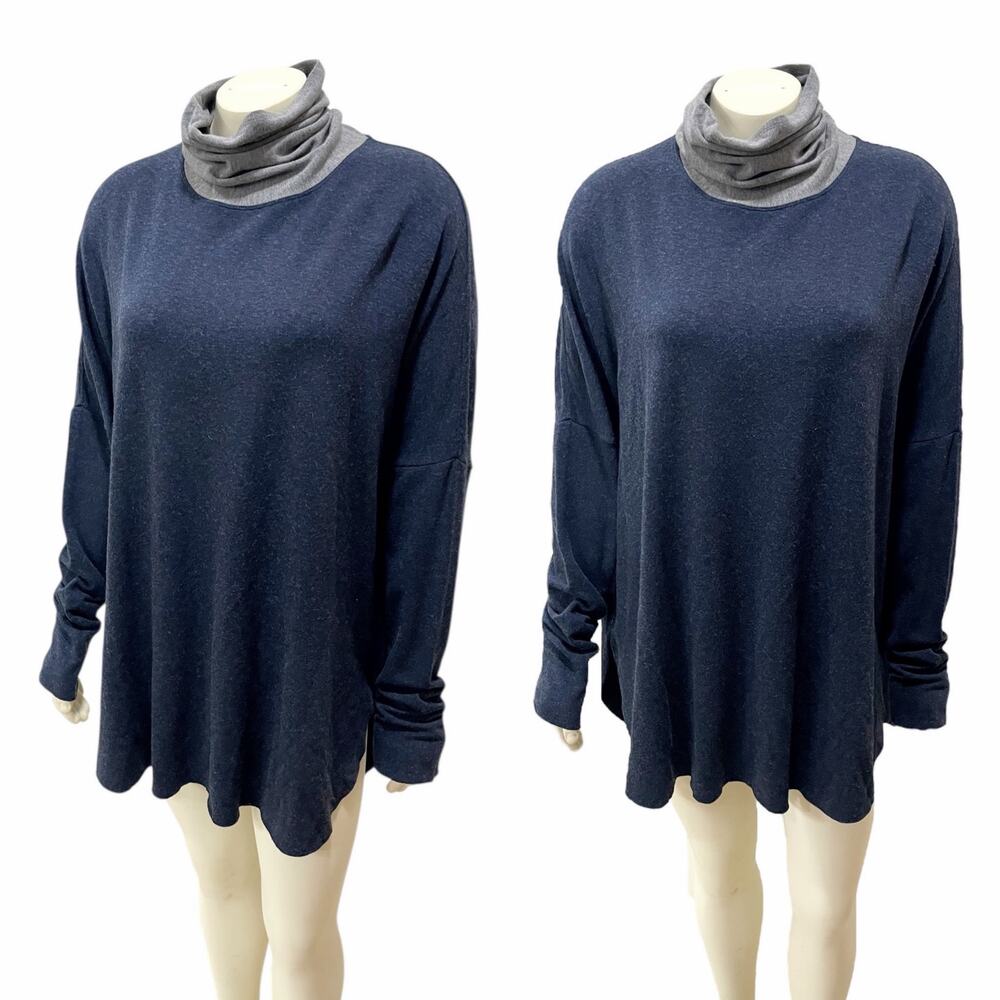 Kit and Ace Turtleneck Navy Gray Pullover size 12